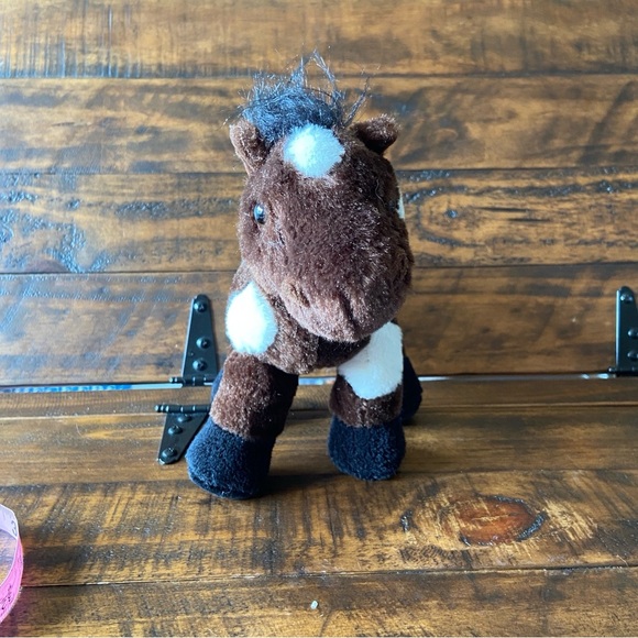Ganz Pinto Horse Brown White Plush Stuffed Animal Toy 8" No Code Retired - Picture 2 of 8